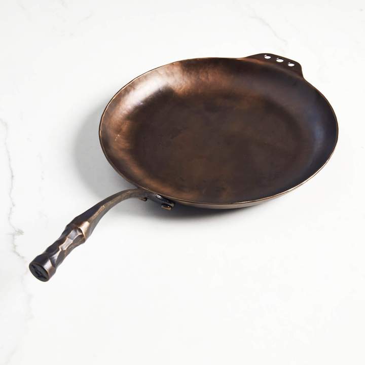 Smithey Farmhouse Skillet, Hand-Forged Carbon Steel, 12 Frying Pan