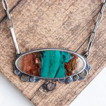 Opalized Wood Forest Floor Necklace